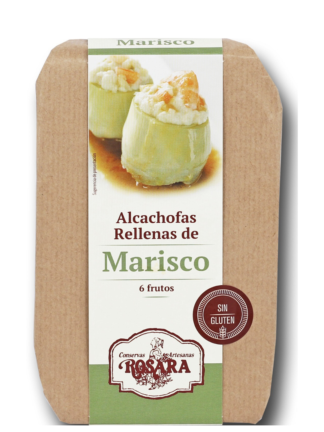 Alcachofas rellenas de marisco en El Auténtico Sabor Vasco Beren-Beregi Gourmet Delicatessen